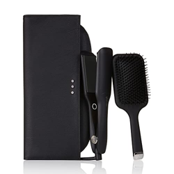 ghd max gift set - set plancha de pelo profesional con placas anchas para cabello largo, grueso o rizado, tecnología dual - zone, edición 2021, negro precio