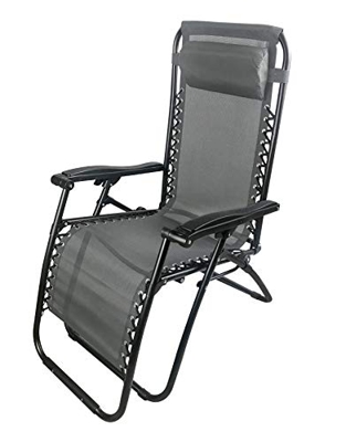 Garden Friend S1993002 - Tumbona Plegable multiposición, Color Gris