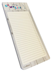 Lista de la compra Collins con parte posterior magnética para el refrigerador (paquete de 200 hojas), color Brighton precio