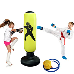 Saco de Boxeo 160 cm Hinchable de Pie con Base Gruesa para Niños Adultos Ejercicio y Alivio del estrés características