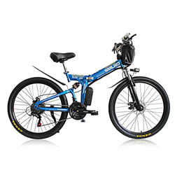 TAOCI Bicicleta eléctrica plegable para hombre/mujer, ruedas de 26 pulgadas, 48 V, urbana, trekking, MTB, IP54, diseño impermeable, para adultos, bici en oferta