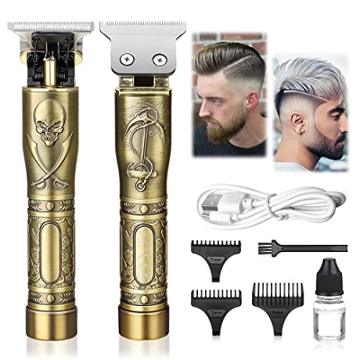 Maquina Cortar Pelo Profesional, Regalo Dia Del Padre, Recortadora de Barba Hombre Eléctrica, USB Recargable Barbero Inalámbrico,maquina de afeitar, U