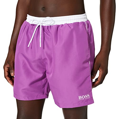BOSS Starfish Bañadores Ajustados para Hombre, Bright Purple523, S