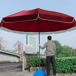 FACAI Sombrillas Terraza Hosteleria Sombrillas Terraza con Pie Pie Sombrillas Terraza Sombrillas Terraza Pequeña,Red-3.4m características