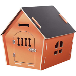 Casa de Madera para Perros con Cerradura I Casa para Perros de Interior I Lugar para Dormir para Las Mascotas I Repelente al Agua y Estable I Varios t características