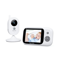 Vigilabebés,Remido Cámara Vigilancia Bebes de 930mAh,VOX sin WiFi Visión Nocturna Monitoreo de Temperatura Despertador Comunicación Bidireccional características