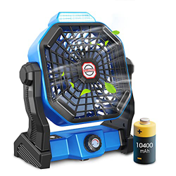 Ventilador Portátil Ultra Silencioso,10400mAh USB Ventilador Pequeño con Iluminación LED,Rotación de Gran Angular 270,con Gancho,Adecuado para Oficina características