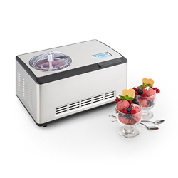 Klarstein Dolce Bacio - Máquina para hacer helados, sorbetes y yogures, Heladera compresión, Fabrica 2 litros de helado/hora, Pantalla LCD táctil, Tem precio