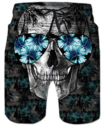 ALISISTER Cráneo Bañadores de Natación Hombre Pantalones Corto Poliéster Secado Rápido Ligero Swim Shorts M en oferta