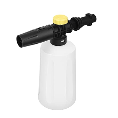 DrRobor 750ML Cañón de Espuma de Nieve por Kärcher K2 K3 K4 K5 K6 K7 Hidrolimpiadora, Ajustable Lanza de Espuma Dispensador Accesorio