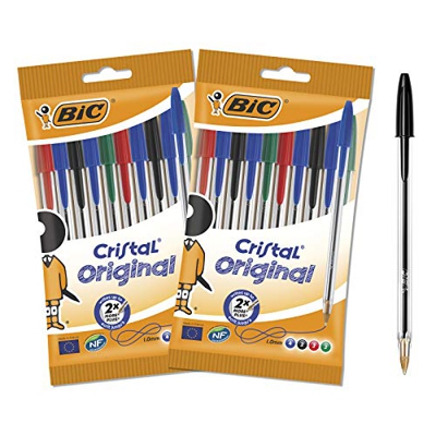 BIC 962704 – Lote de 20 bolígrafos bolígrafo en cristal Origine