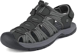 DREAM PAIRS Sandalias Hombres con Punta Cerrada Zapatillas Deslizantes Verano para Playa Piscina y Senderismo Adulto NEGRO-OSCURO-GRIS 160912-M-NEW Ta precio