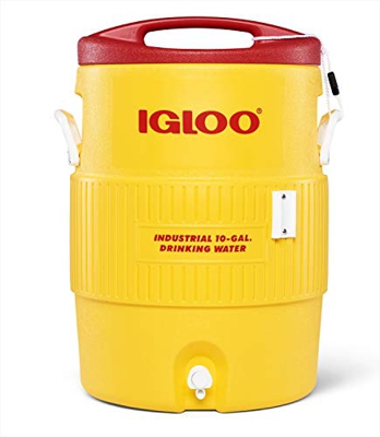 Igloo 10 Galones 400 Series Dispensador de Bebidas Aislado, 37.9 litros, Rojo/Amarillo