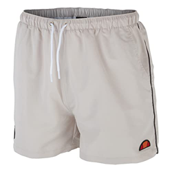 ellesse Pantalones cortos de natación para hombre Dem Slackers 90s retro, beige, L en oferta