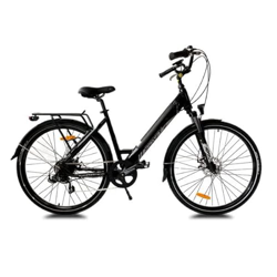 Urbanbiker Bicicleta Eléctrica Ciudad Sidney Negra 28", Motor 250W, Batería Litio Extraible 504 WH(36V 14 Ah) Celdas Samsung, Frenos hidraulicos. Homb en oferta