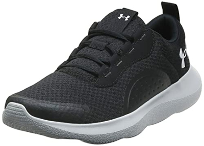 Under Armour Victory, Zapatos para correr, Hombre, Negro (Black / Jet Gray / White), 42.5 EU
