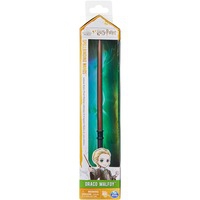 HARRY POTTER-WIZARDING WORLD - VARITA DRACO MALFOY DELUXE - Auténtica Varita de Draco Malfoy Original de 30 cm con Tarjeta de Hechizo - 6064143 - Juguetes Niños 6 Años +, Juego de rol