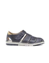 Fluchos | Sandalia de Hombre | NTHOMAS F1167 Surf Oceano C3 | Sandalia de Piel | Cierre con Velcro | Piso TR en oferta