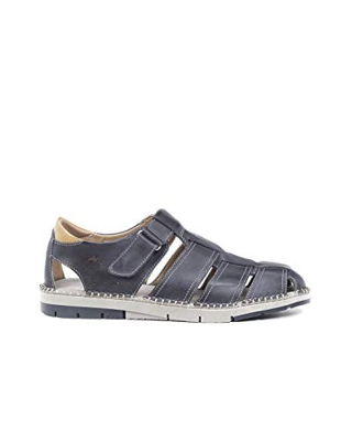 Fluchos | Sandalia de Hombre | NTHOMAS F1167 Surf Oceano C3 | Sandalia de Piel | Cierre con Velcro | Piso TR
