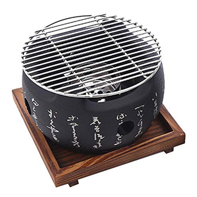Parrilla de mesa japonesa de carbón de leña, mini parrilla de barbacoa, parrilla de estilo japonés, placa de barbacoa, estufa de cocina portátil, acce