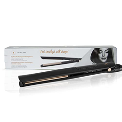 Venga! Plancha alisadora de cabello con iones de turmalina, placas flotantes, infusión de queratina, revestimiento de cerámica, control de temperatura precio