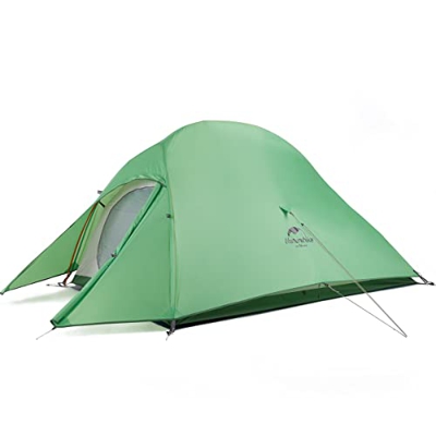 Naturehike Cloud-Up 2 Tienda de Campaña 2 Personas 3-4 Temporada Tienda Mochila Ligera(Actualizar Verde 210T)
