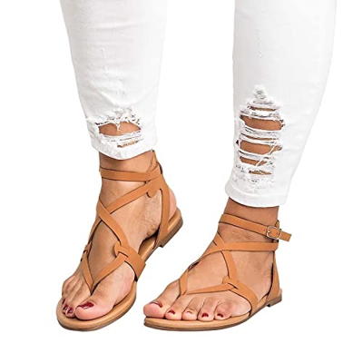 Sandalias de Verano para Mujer, Zapatos de cuña con Plataforma Bohemia, Zapatos de Playa de Gladiador de Cristal Roma para Mujer, Banda elástica Infor