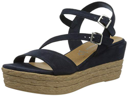 MARCO TOZZI 2-2-28347-26 Veloursleder Keilsandale, Sandalias con cua Mujer, Azul Marino, 37 EU precio