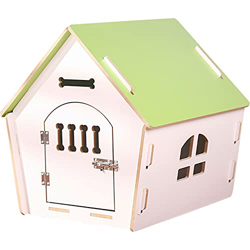 Casa de Madera para Perros con Cerradura I Casa para Perros de Interior I Lugar para Dormir para Las Mascotas I Repelente al Agua y Estable I Varios t precio