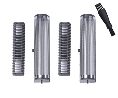 Lámina de Recambio Compatible con Andis TS-1 Profoil Lithium Afeitadora Eléctrica Hombre con Cepillo de Limpieza Poweka