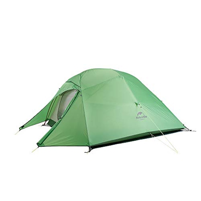 Naturehike Cloud-up Ultraligero Tienda 3 Persona Tienda de Campaña Impermeable Doble Capa Camping Tienda de Campaña (210T Verde Actualizar)