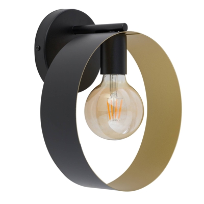 Aplique Hula en diseño de anillo, negro/oro