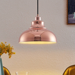 Lindby Emna lámpara colgante, 1 luz, cobre precio