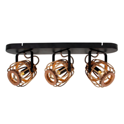 Lindby Bominio foco de techo, 3 luces características