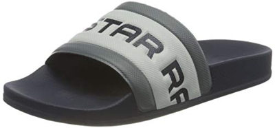 G-STAR RAW D13909, Sandalias deslizantes. Mujer, Dk Creuset Concrete 3593 C439-Caña de Pescar, 35 EU