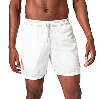 Blauer Beachwear Boxer Pantalones Cortos, 100 Bianco Ottico, XL Hombres