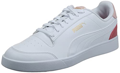 PUMA Barajar, Zapatillas Unisex Adulto, White White Mauvewood Team Gold, 45 EU