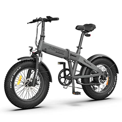Lixada Bicicleta de montaña eléctrica de 20'' con Velocidad máxima de 25 km/h Rango de kilometraje de 60-80 km Bicicleta eléctrica Impermeable con Pan características