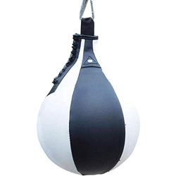 Huante Bola de velocidad de boxeo con forma de pera de poliuretano bolsa de velocidad de boxeo bolsa de boxeo giratoria Speedball ejercicio fitness bo características