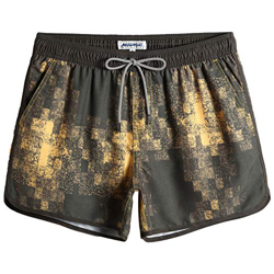 MaaMgic Bañador Hombre de Natación Secado Rápido Interior de Malla Pantalones Cortos d'Aire Vintage 80s 90s,Comienzo Amarillo,M precio