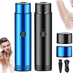 Mini afeitadora eléctrica portátil, máquina de afeitar eléctrica portátil, pequeña, máquina de afeitar giratoria recargable USB, mini afeitadora eléct en oferta