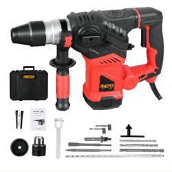 Martillo perforador Litake, taladro de impacto SDS Plus para baldosas y hormigón, martillo de demolición 1500W(7J, 1000 rpm, 4250BPM, potencia de perf características