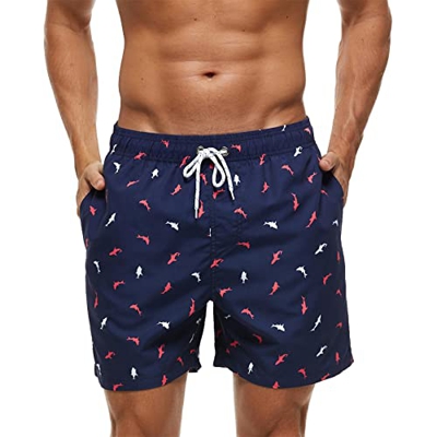 Bañador para Hombre Pantalones de Baño Hombre Bañadores Largo Banador Natacion Casual Bañador Hombre Boxer Surf Swim Trunks Short