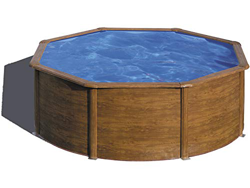 Gre Piscina Imitación Madera Pacific 300x120 cm KIT300W características