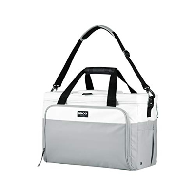 IGLOO Marine Coast Bolsa Nevera, Outdoor, Gris/Blanco, 36 Latas