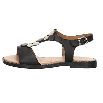 Remonte D3655, Sandalias con Tira Vertical Mujer, Negro (Schwarz/Graphit/Muschel/Ice 01), 37 EU