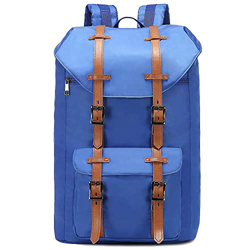 LOVEVOOK Mochila Vintage Mujer Hombre, Mochila Para Portátil Con Compartimento Para Portátil De 15,6 Pulgadas, Mochila Impermeable Para Viajes De Nego en oferta