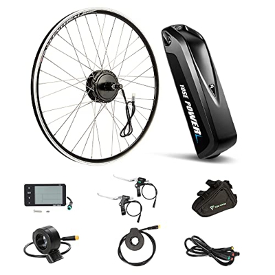 YOSE POWER Kit de conversión de bicicleta eléctrica de 28'' 36V350W Motor trasero, kit de conversión de bicicleta eléctrica de 28" (700C) para casete 