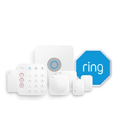 Kit de 8 piezas Ring Alarm de Amazon (2.ª generación) con sirena para exteriores: sistema de seguridad para el hogar con vigilancia asistida opcional,