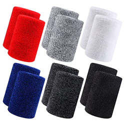 Muñequera Deportiva 12 Piezas Muñequeras Deportivas Coloridas Pulseras de Algodón Sweatband para Hombres y Mujeres Tenis Gimnasia Fútbol Baloncesto,Co características